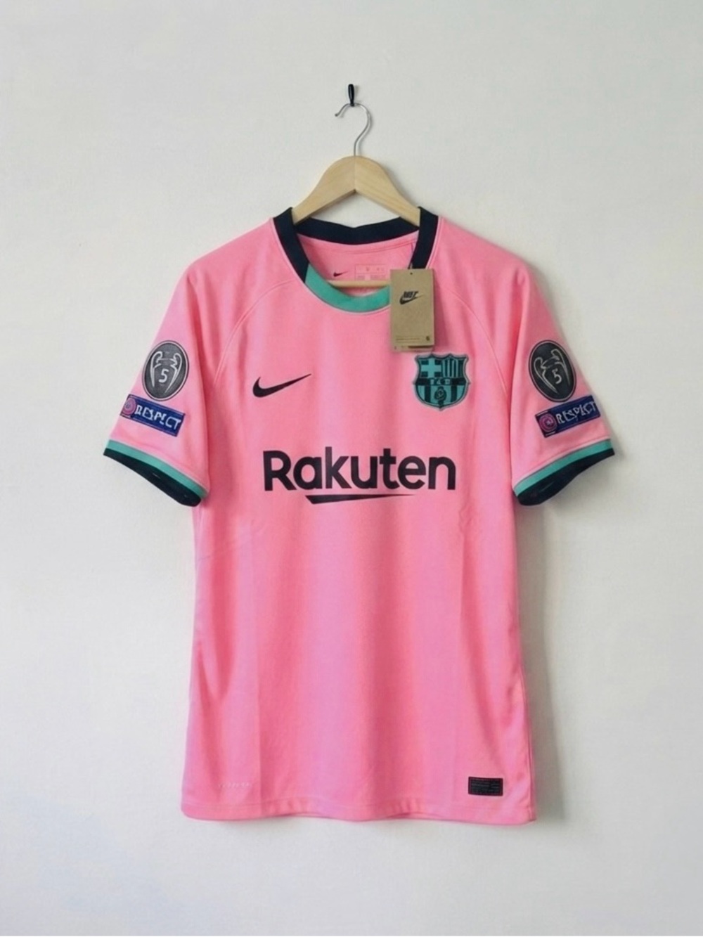 Barcelona 20/21 Third Pink  Jersey Soccer Fan Version Size Medium